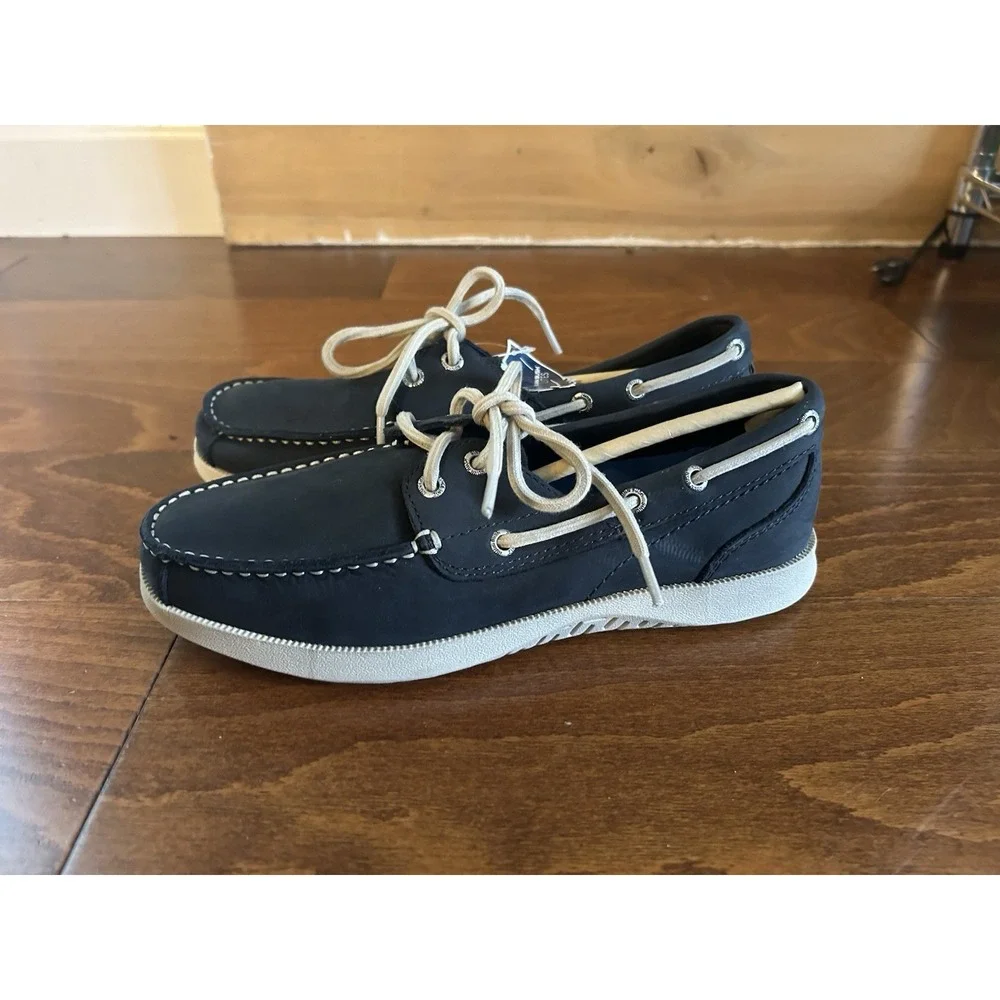 Nunn Bush mens Leather Two Eye Oxford Lace Up‎ Boat Shoes NEW Size 7
